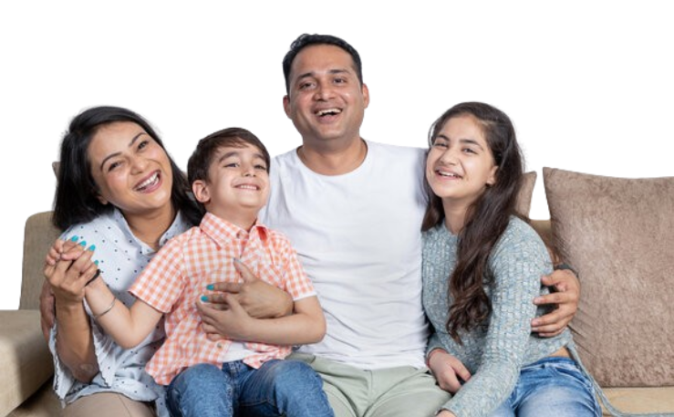 About Us page - happy family